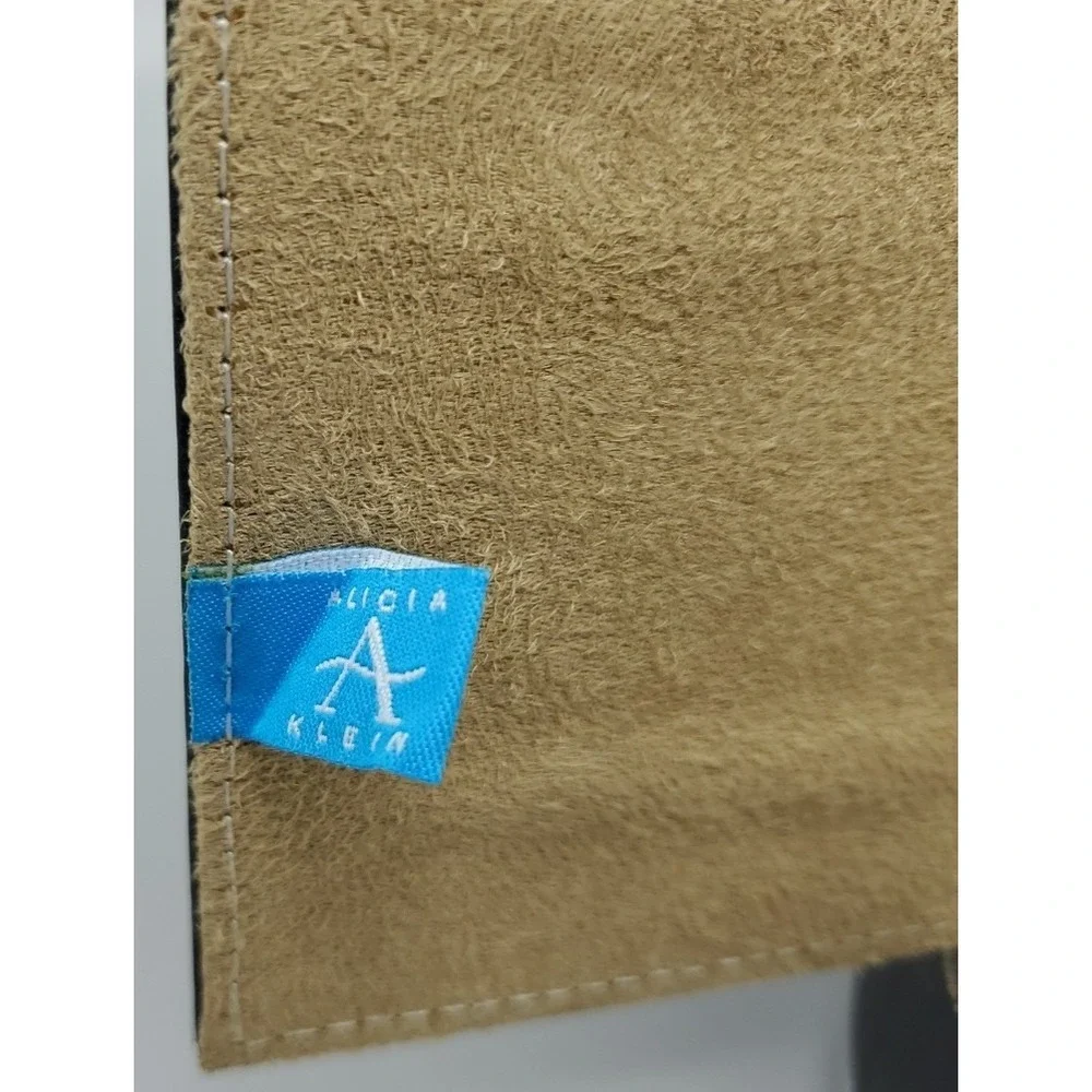 Alicia Klein Executive Mousepad Black Faux Leather Embossed AMD Vision Logo‎ AK1